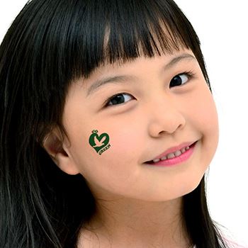 4 Go Green Heart Tattoos - Image 2