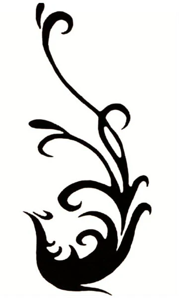 Abstract Bird Tattoo