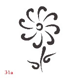 Abstract Flower Tattoo