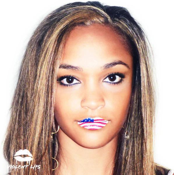 American Flag Violent Lips (3 Lip Tattoo Sets) - Image 2