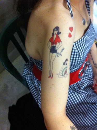 Amy Winehouse Temporary Tattoo Set (10 Tattoos) - Image 5