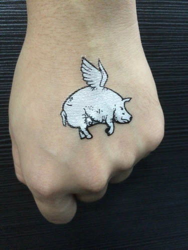 Angel Pig Tattoo - Image 2