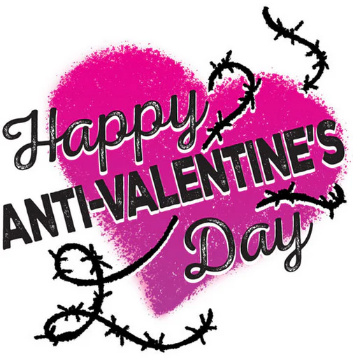 Anti Happy Valentine's Day Tattoo