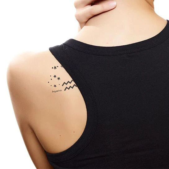 Aquarius Astrological Tattoo - Image 2