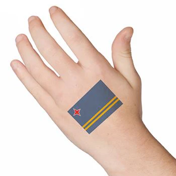 Aruba Flag Tattoo - Image 2