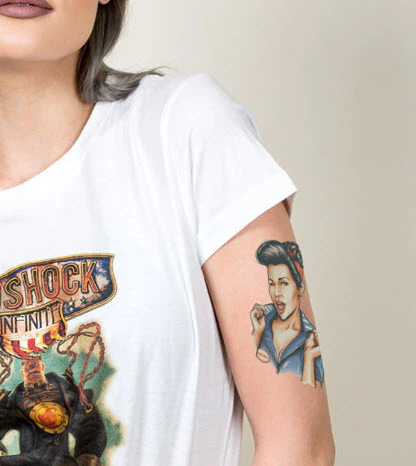 Baby Doll Pin Up Tattoo - Image 2