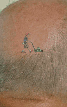 Bald Lawnmower Tattoo - Image 2