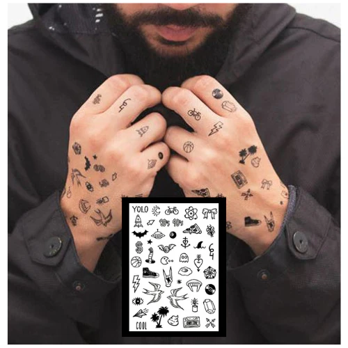 Basics 3 - Temporary Tattoos (44 Tattoos)