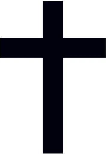 Big Black Cross Tattoo
