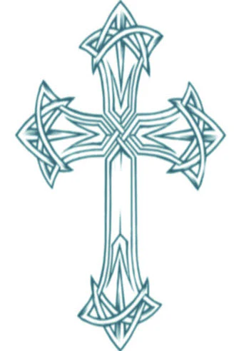 Biker Cross Tattoo