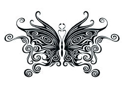 Black Butterfly Tattoo