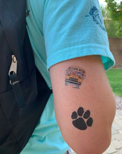 Black Paw Print Tattoo - Image 3