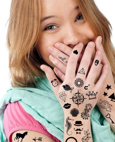 Black Tiny Tats Tattoo Set - Image 2