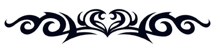 Black Tribal Heart Tattoo