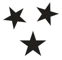 Black Tristar Tattoo