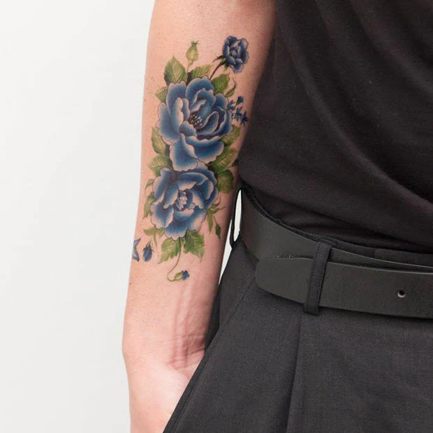 Blue Flowers - Tattoonie