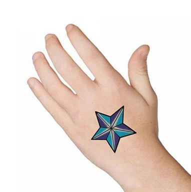 Blue Ice Star Tattoo - Image 2