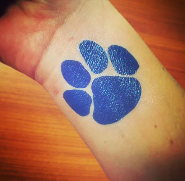 Blue Paw Tattoo - Image 3