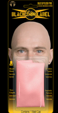 Blush Pink Bald Cap - Tinsley Transfers