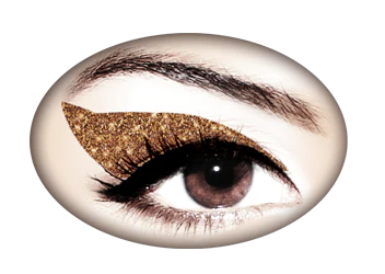 Bronze Glitteratti Violent Eyes (8 Eye Tattoos)
