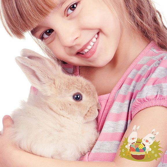 Bunnies & Easter Basket Tattoo - Image 2