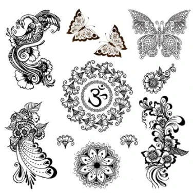 Butterflys and Peacocks Tattoos (8 tattoos)