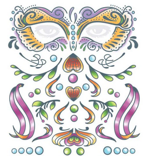 Carnivale Facial Tattoo Kit - Image 2
