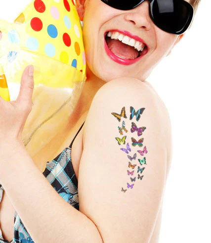 Cascading Butterflies Tattoo - Image 2