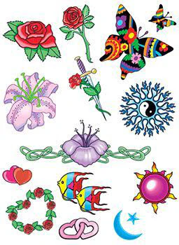 Celestial Nature Multi Tattoos (15 Tattoos)