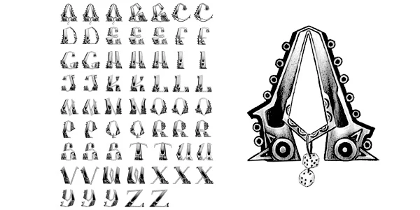 Chicano Ole Skool Tattoo Letters