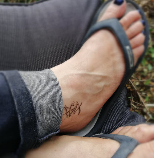 Chinese Tribal Love Tattoo - Image 2