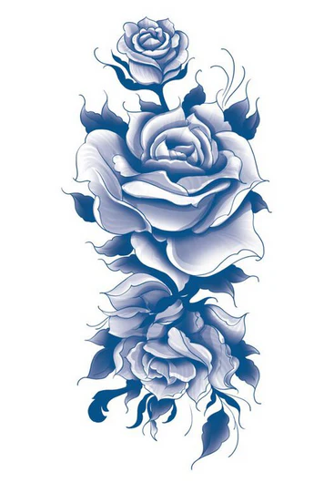 Classic Blue Roses Sleeve