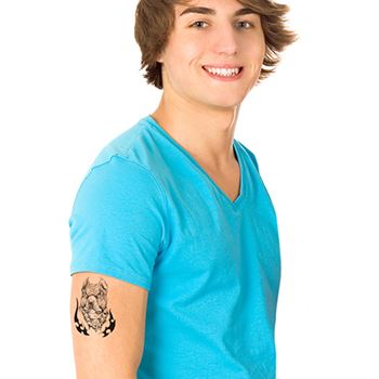 Classic Urban Pit Bull Tattoo - Image 2