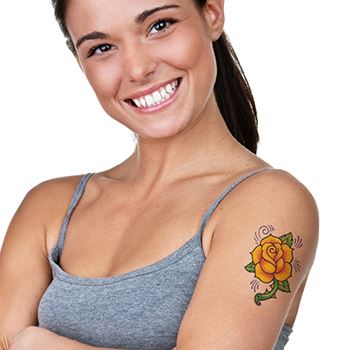 Classic Yellow Rose Tattoo - Image 2