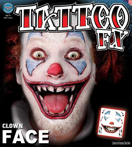 Clown Face Tattoo Kit - Image 2