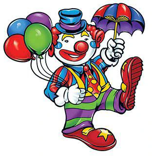 Clown With Balloons Tattoo