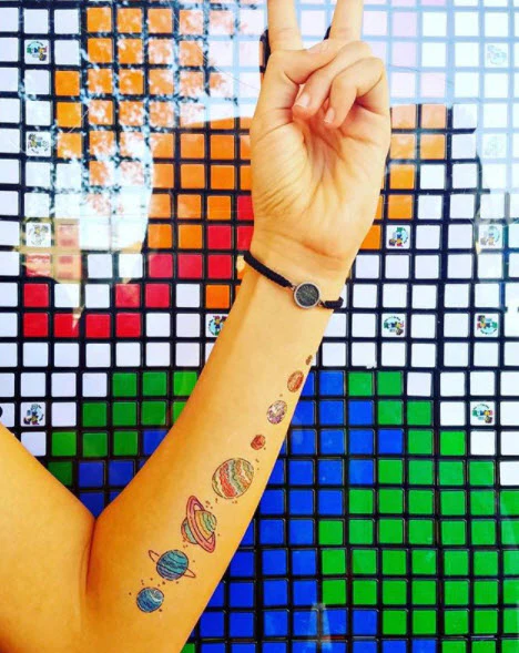Colorful Planets Tattoo - Image 2