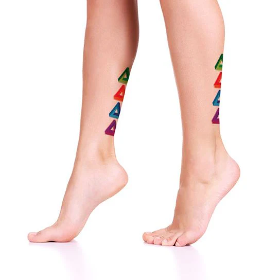 Colorful Triangle Tattoos - Image 2