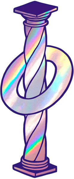 Column Ring - Holographic Tattoonie