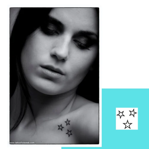 Cool Tri Star Tattoo