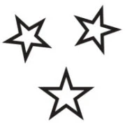 Cool Tri Star Tattoo - Image 2