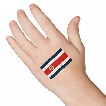 Costa Rica Flag Tattoo - Image 2
