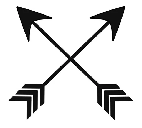 Crossed Arrows - Miley Cyrus Tattoo