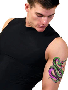 Curly Poison Dragon Tattoo - Image 2