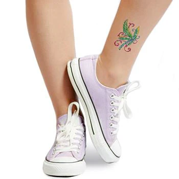 Cute Dragonfly Glitter Tattoo - Image 2