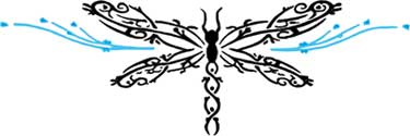 Dancing Dragonfly Tattoo