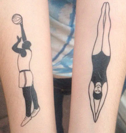 Diving Rowing Basketball - Lydia Leith (5 Tattoos) - Image 4
