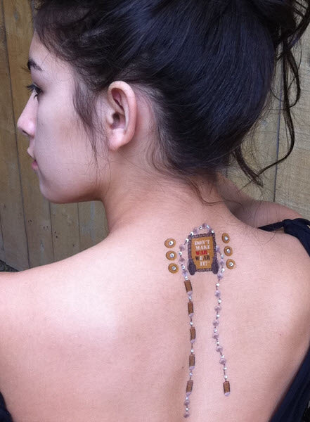 Don't Make War, Wear It! - Skyn Demure Tattoos - Image 3