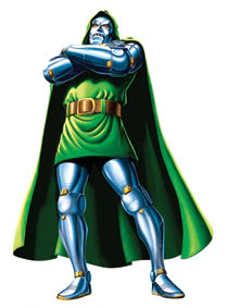 Dr. Doom Large Tattoo
