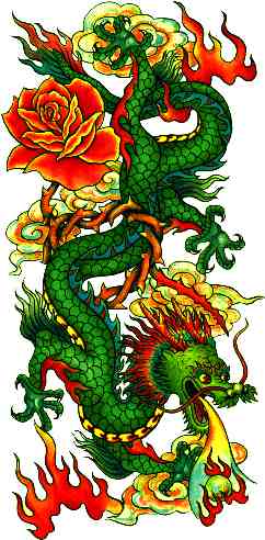 Dragon Of Passion Large Tattoo